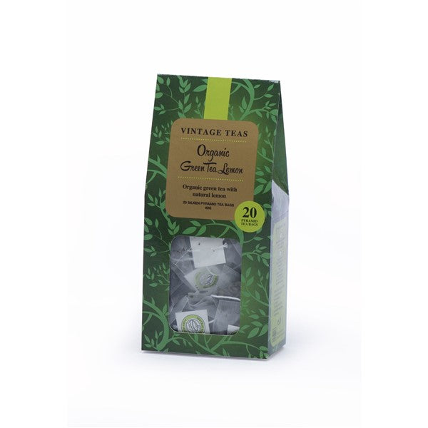 Vintage Teas Organic Green Tea Lemon 20 Bags