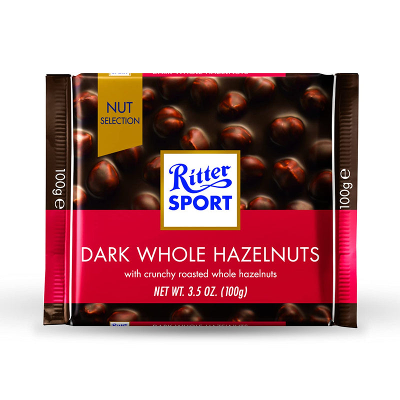 Ritter  Sport  Dark  Whole  Hazelnuts Chocolate  -  100g