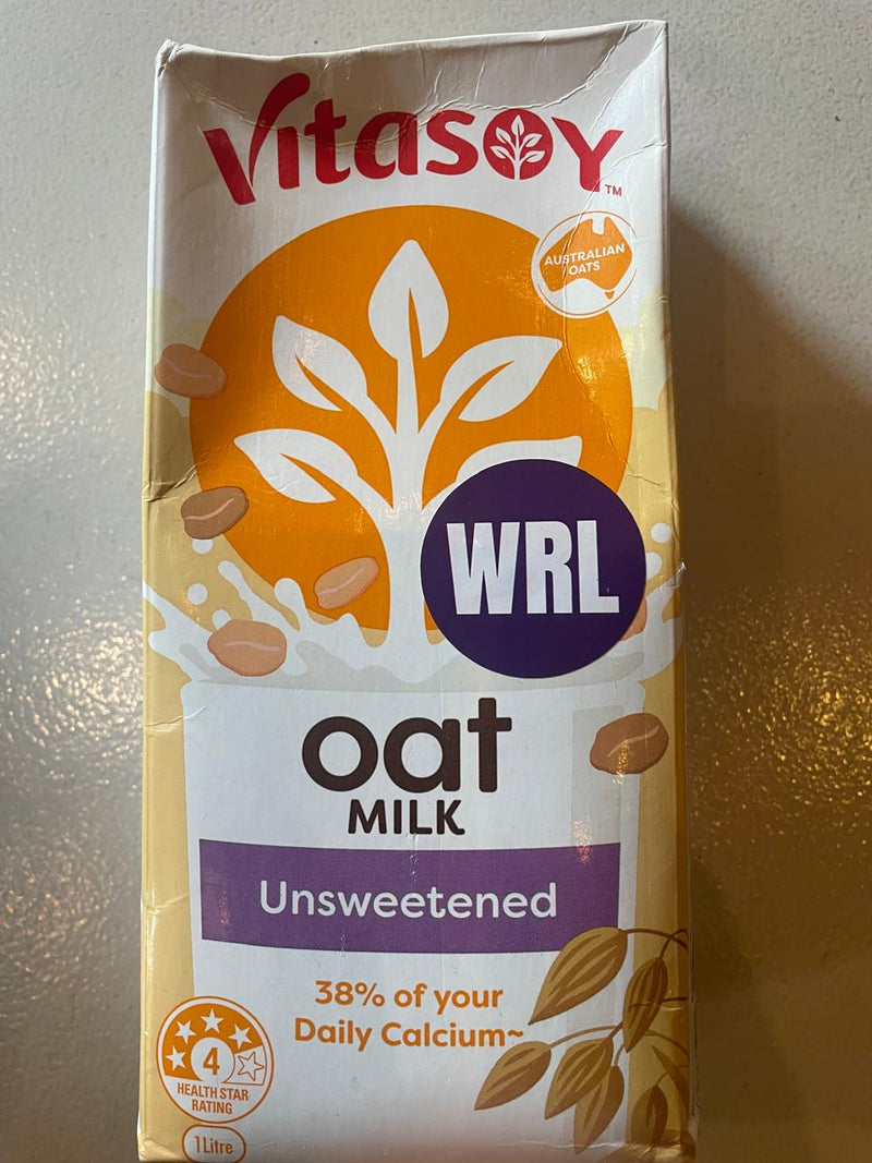 VITASOY OAT MILK UNSWEETENED 1L