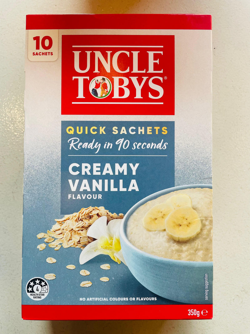 UNCLE TOBYS CREAMY VANILLA FLAVOUR 350g