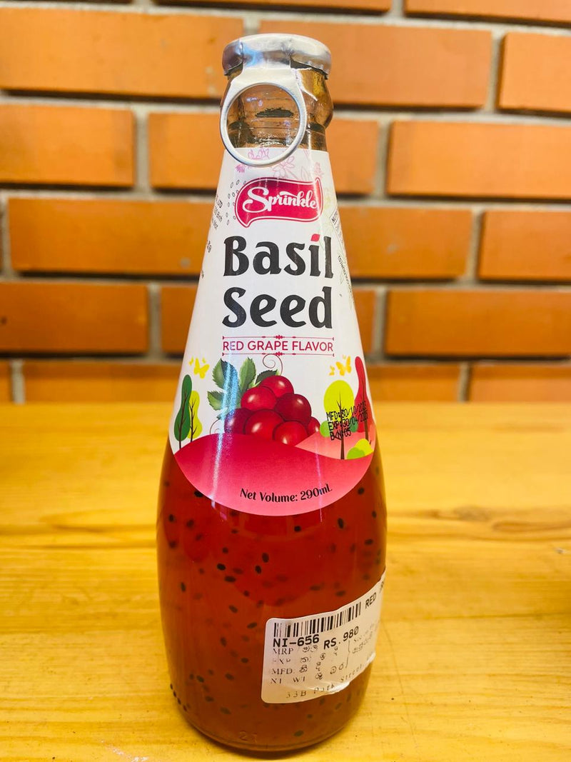 SPRINKLE RED GRAPW FLAVOR BASIL SEED 290ML