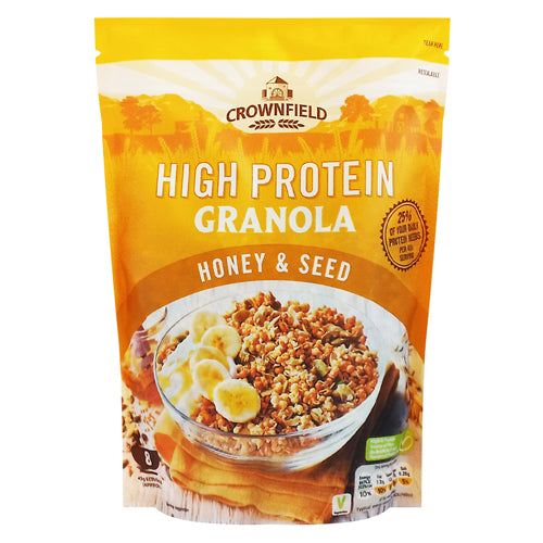 Crownfield High Protein Granola Honey & Seed 400g