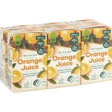 Orange Juice 250ml 6 Packs