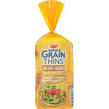 Real foods Whole Grain Thins Ancient Grains 150g