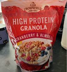 Crownfield High Protein Granola Cranberry & Almond 400g