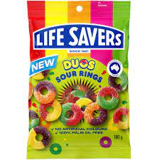 Life Savers duos sour rings 180g