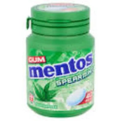 Mentos Sugar  Free  Spearmint Gum  -  56g