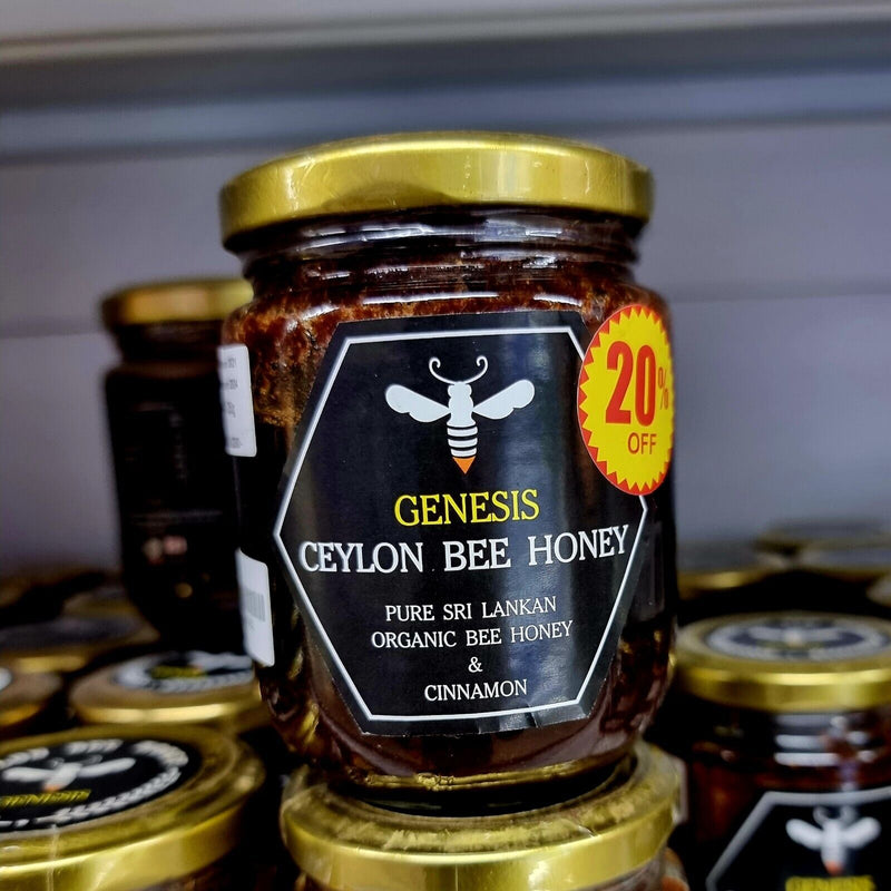 Genesis Pure Ceylon Premium Raw Bee Honey with Cinnamon 250g